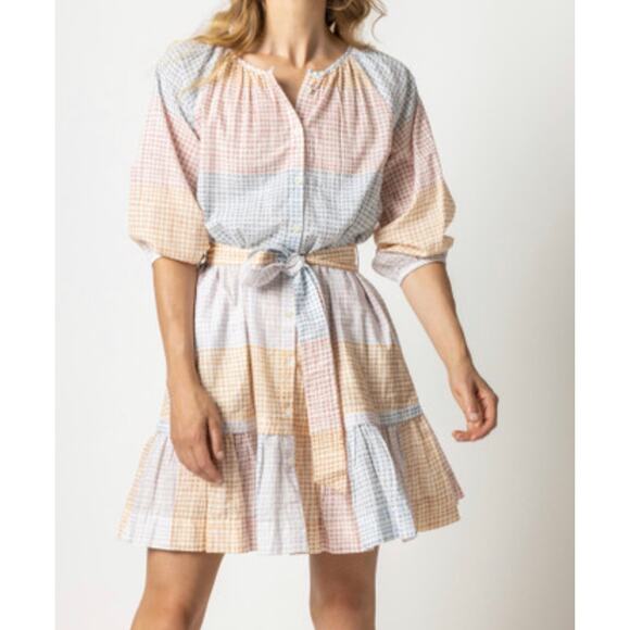 3/4 Sleeve Button Down Peplum Dress Size Small NWOT - Picture 2 of 12